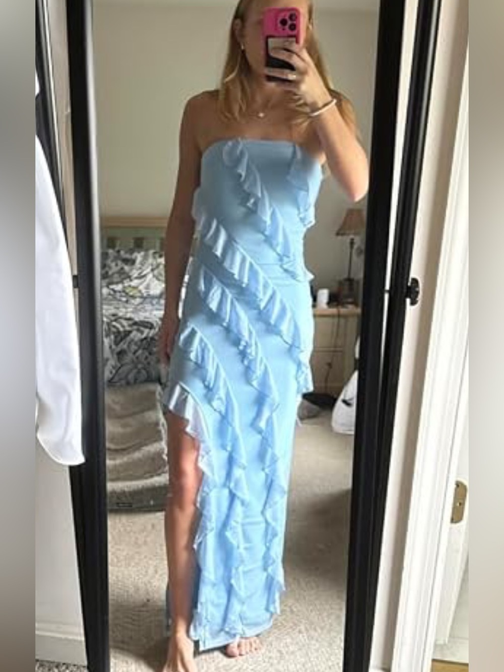 Strapless Ruffle Maxi Dress - Picture 9 of 9